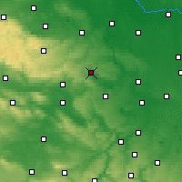 Nearby Forecast Locations - Лютерштадт-Айслебен - карта