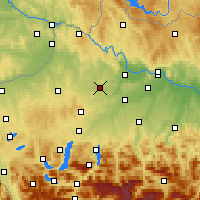 Nearby Forecast Locations - Грискирхен - карта