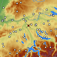 Nearby Forecast Locations - Баден - карта