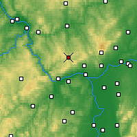 Nearby Forecast Locations - Бад-Швальбах - карта