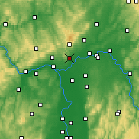 Nearby Forecast Locations - Хофхайм - карта