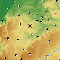 Nearby Forecast Locations - Бёблинген - карта