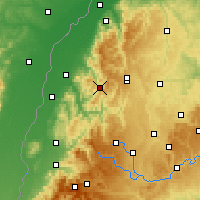Nearby Forecast Locations - Бад-Петерсталь-Грисбах - карта