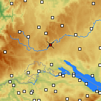 Nearby Forecast Locations - Тутлинген - карта