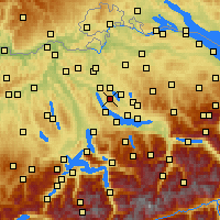 Nearby Forecast Locations - Цумикон - карта