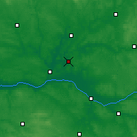 Nearby Forecast Locations - Seiches-sur-le-Loir - карта