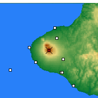 Nearby Forecast Locations - Таранаки - карта