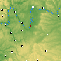 Nearby Forecast Locations - Китцинген - карта