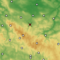 Nearby Forecast Locations - Арнштадт - карта