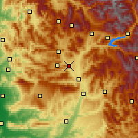 Nearby Forecast Locations - Ларань-Монтеглен - карта