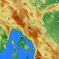 Nearby Forecast Locations - Делнице - карта