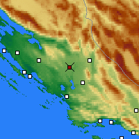 Nearby Forecast Locations - Kistanje - карта