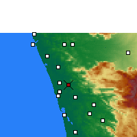 Nearby Forecast Locations - Chalakudy - карта