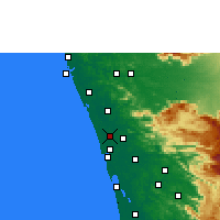Nearby Forecast Locations - Irinjalakuda - карта