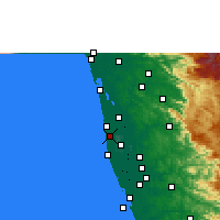 Nearby Forecast Locations - Kanjikkuzhi - карта
