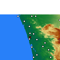 Nearby Forecast Locations - Kodungallur - карта