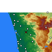 Nearby Forecast Locations - Muvattupuzha - карта