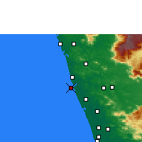 Nearby Forecast Locations - Ponnani - карта