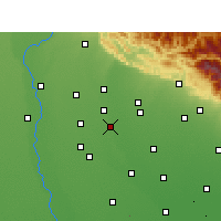 Nearby Forecast Locations - Sahaspur - карта