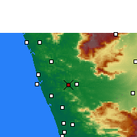 Nearby Forecast Locations - Shoranur - карта