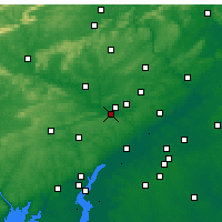 Nearby Forecast Locations - Кинг-оф-Праша - карта