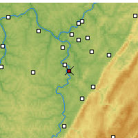 Nearby Forecast Locations - Monessen - карта
