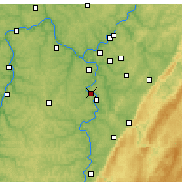 Nearby Forecast Locations - Monongahela - карта