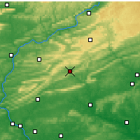 Nearby Forecast Locations - Pottsville - карта