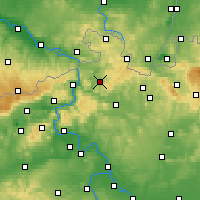 Nearby Forecast Locations - Ческа-Каменице - карта