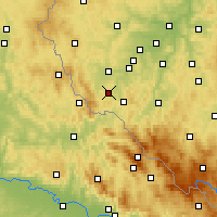 Nearby Forecast Locations - Домажлице - карта