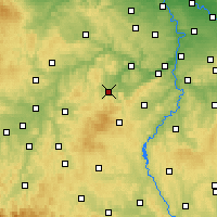 Nearby Forecast Locations - Горжовице - карта