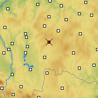 Nearby Forecast Locations - Kamenice nad Lipou - карта