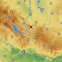Nearby Forecast Locations - Kaplice - карта