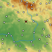 Nearby Forecast Locations - Lázně Bělohrad - карта