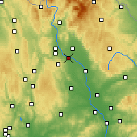 Nearby Forecast Locations - Litovel - карта