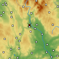 Nearby Forecast Locations - Mohelnice - карта