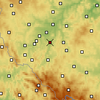 Nearby Forecast Locations - Пршештице - карта