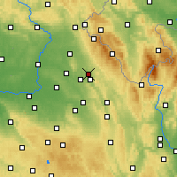 Nearby Forecast Locations - Рихнов-над-Кнежноу - карта