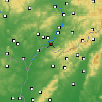 Nearby Forecast Locations - Strážnice - карта
