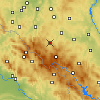 Nearby Forecast Locations - Сушице - карта
