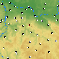 Nearby Forecast Locations - Углиржске-Яновице - карта