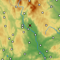 Nearby Forecast Locations - Уничов - карта