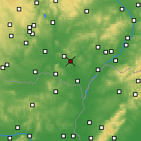 Nearby Forecast Locations - Вельке-Павловице - карта