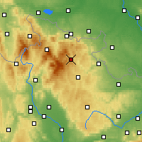 Nearby Forecast Locations - Врбно-под-Прадедем - карта