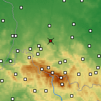 Nearby Forecast Locations - Львувек-Шлёнски - карта