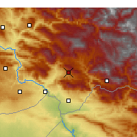 Nearby Forecast Locations - Ширнак - карта