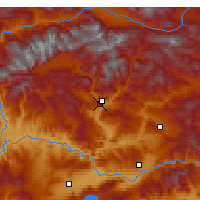 Nearby Forecast Locations - Тунджели - карта