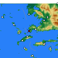 Nearby Forecast Locations - Turgutreis - карта