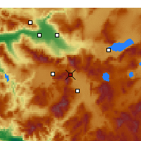 Nearby Forecast Locations - Серинхисар - карта