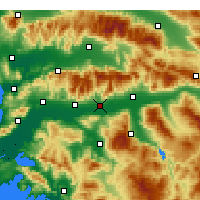 Nearby Forecast Locations - Köşk - карта